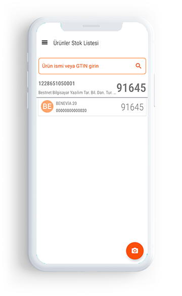 E-TBS Ekran Görüntüleri - Stok Listesinde Ürün